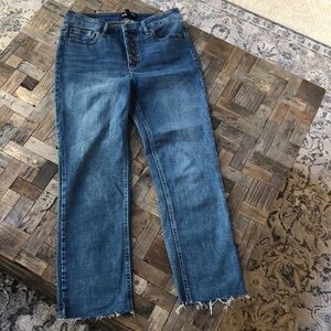 Kenneth Cole Button Fly High Waisted Jeans